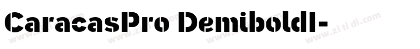 CaracasPro DemiboldI字体转换 CaracasPro DemiboldI字体转换